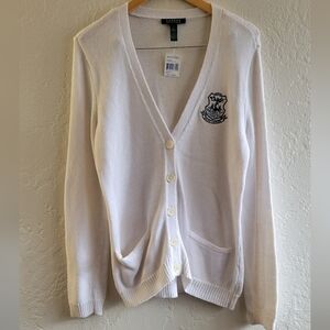 Lauren Ralph Lauren Boyfriend Fit Cardigan Size Large NWT